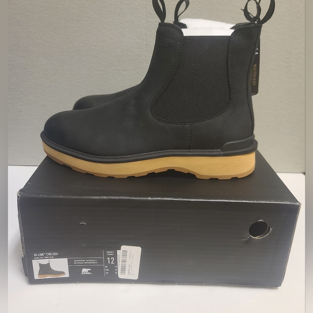 Sorel Women's Elk Sorel Boots Size 12 Hi-Line Chelsea Waterproof